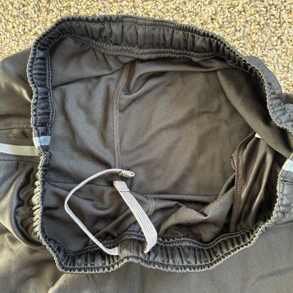 Nike Windbreaker Sweatpants Large Black Swoosh Logo Pockets Active Drawstring - Picture 6 of 12